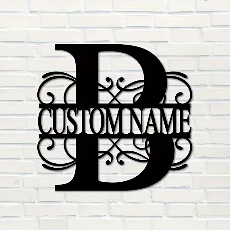 Classic Custom Monogram Metal  - Home Decor Names review and price