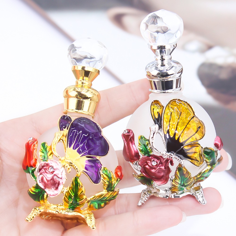 Metal 25ml Bottle Vintage Empt - Home Decor Dubai review and price