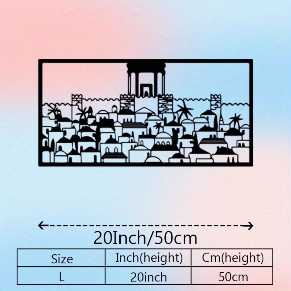 CIFBUY Metal Wall Art Jerusale - Home Decor Wall Art review and price