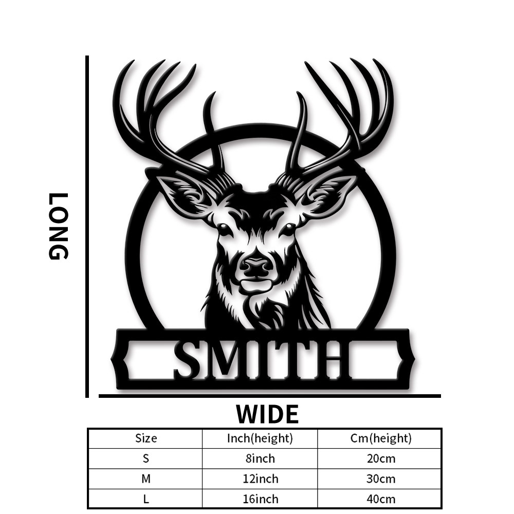 Personalized Deer Family Name  - Home Decor Names review and price