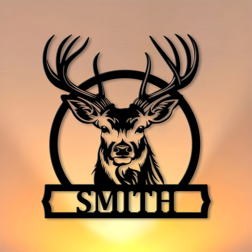 Personalized Deer Family Name  - Home Decor Names review and price