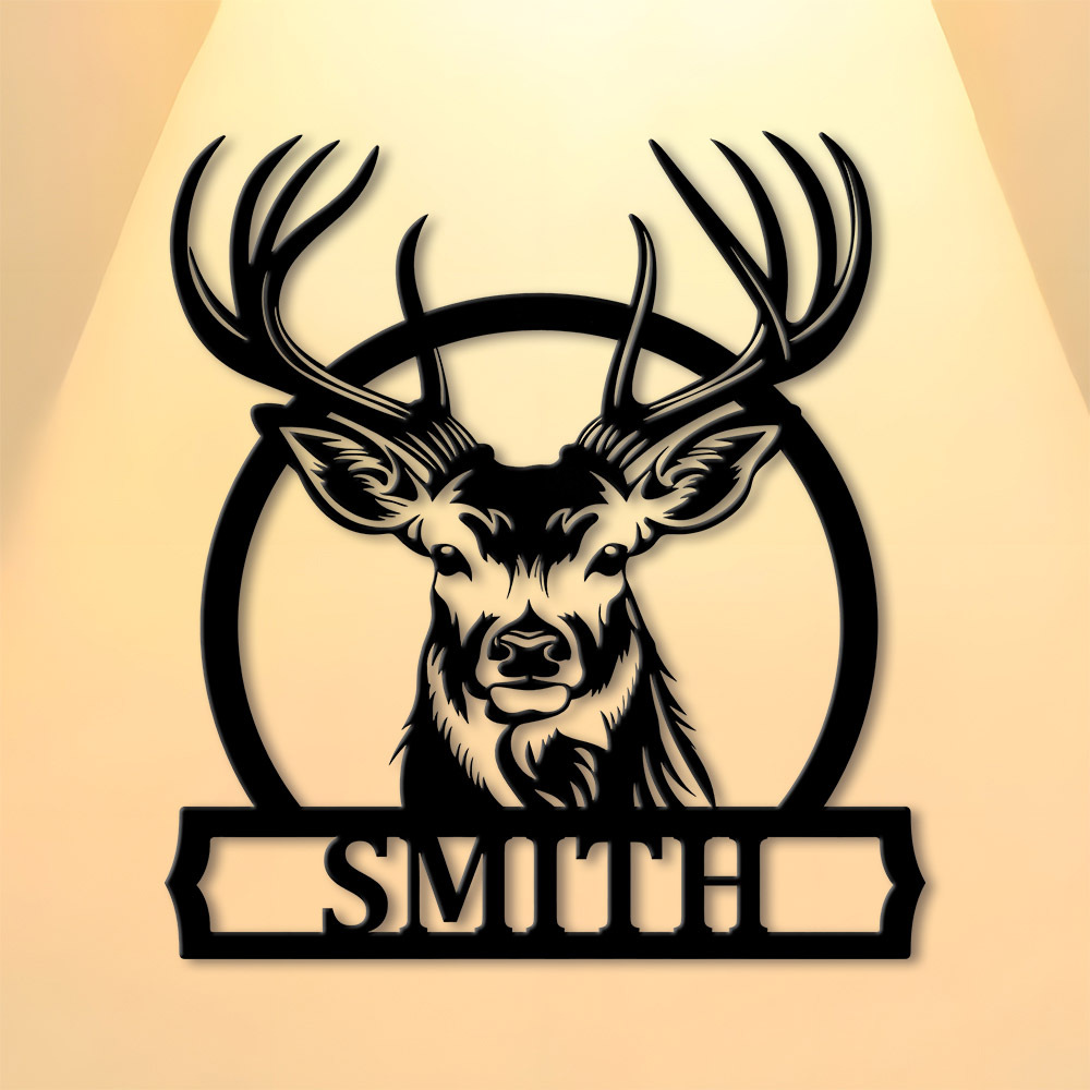Personalized Deer Family Name  - Home Decor Names review and price