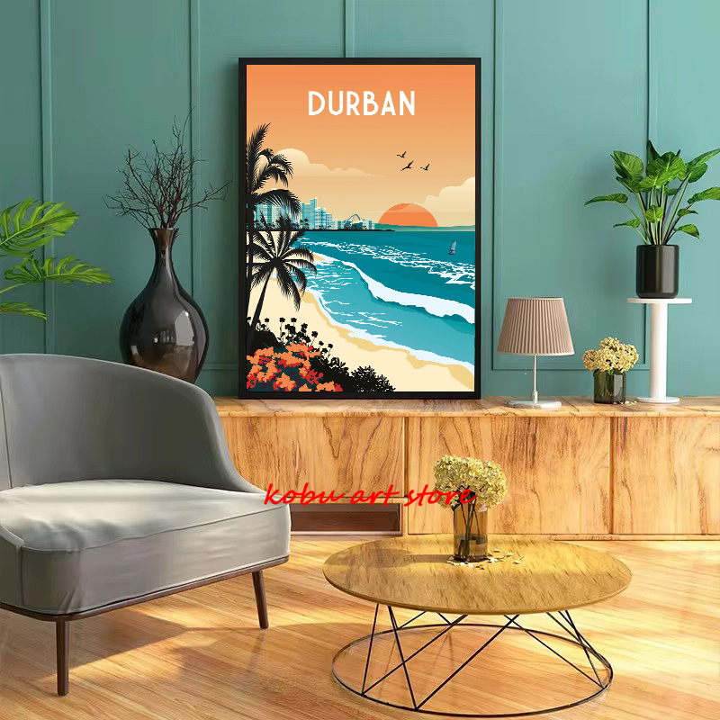 Travel Illustrated Canvas Pain - Home Decor Dubai review and price
