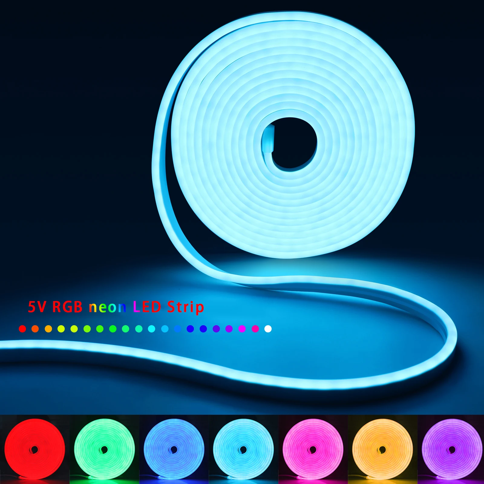 1-5m RGB LED Neon Strip Light  - Home Decor Com review and price