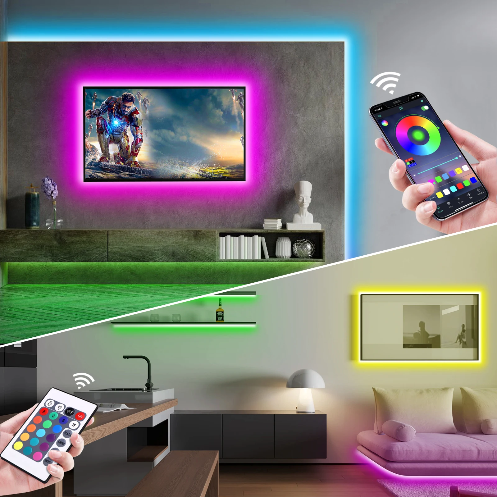 1-5m RGB LED Neon Strip Light  - Home Decor Com review and price